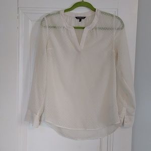 Sheer polka dot blouse